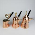 Dövme Cezve Tipi Bakır Mırra 3'lü Takım