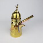 İşlemeli Cezve Tipi Pirinç Mırra