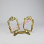 Pirinç Döküm İkili Fotoğraf Çerçevesi