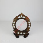 Sedef İşlemeli Yuvarlak Çerçeve