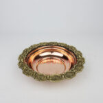 Pirinç İşlemeli Bakır Tabak