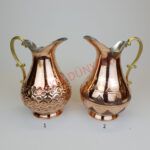 Baskı İşlemeli Bakır Sürahi