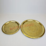 Baskı İşlemeli Pirinç Tepsi - 2