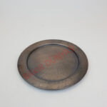 Ayaklı Dövme Siyah Küçük Bakır Sunum Tepsi