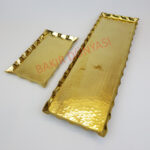 Dövme Kenarı Dalgalı Pirinç Tepsi - 1