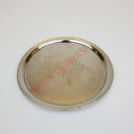 Yuvarlak Beyaz Bakır Sunum Tepsi