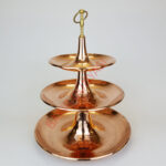 3 Katlı Modern Bakır Tepsi Şekerlik