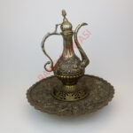 Kakma İşlemeli Pirinç Lengerli İbrik - 2