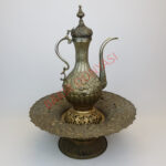 Kakma İşlemeli Pirinç Lengerli İbrik - 3