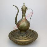 Kıl Testere İşlemeli Pirinç Lengerli İbrik - 1