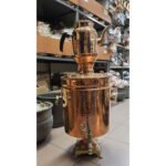 Kömürlü Büyük Bakır Semaver - 25lt