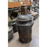 Odunlu Siyah Oksitli Büyük Bakır Semaver - 35lt - Görsel 2