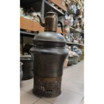 Odunlu Siyah Oksitli Büyük Bakır Semaver - 35lt