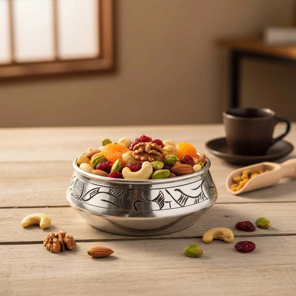 Ağır İşlemeli Bakır Çerezlik - 2_1 Ağır İşlemeli Bakır Çerezlik - 2 - Görsel 1