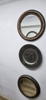 Eskitme Kalem İşlemeli İsa Motif Bakır Tablo - Görsel 12