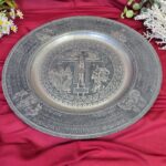 Eskitme Kalem İşlemeli İsa Motif Bakır Tablo - Görsel 5