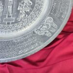 Eskitme Kalem İşlemeli İsa Motif Bakır Tablo - Görsel 9