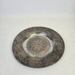 Eski Anadolu Kalem İşlemeli Bakır Tablo - 29.5cm - Görsel 7