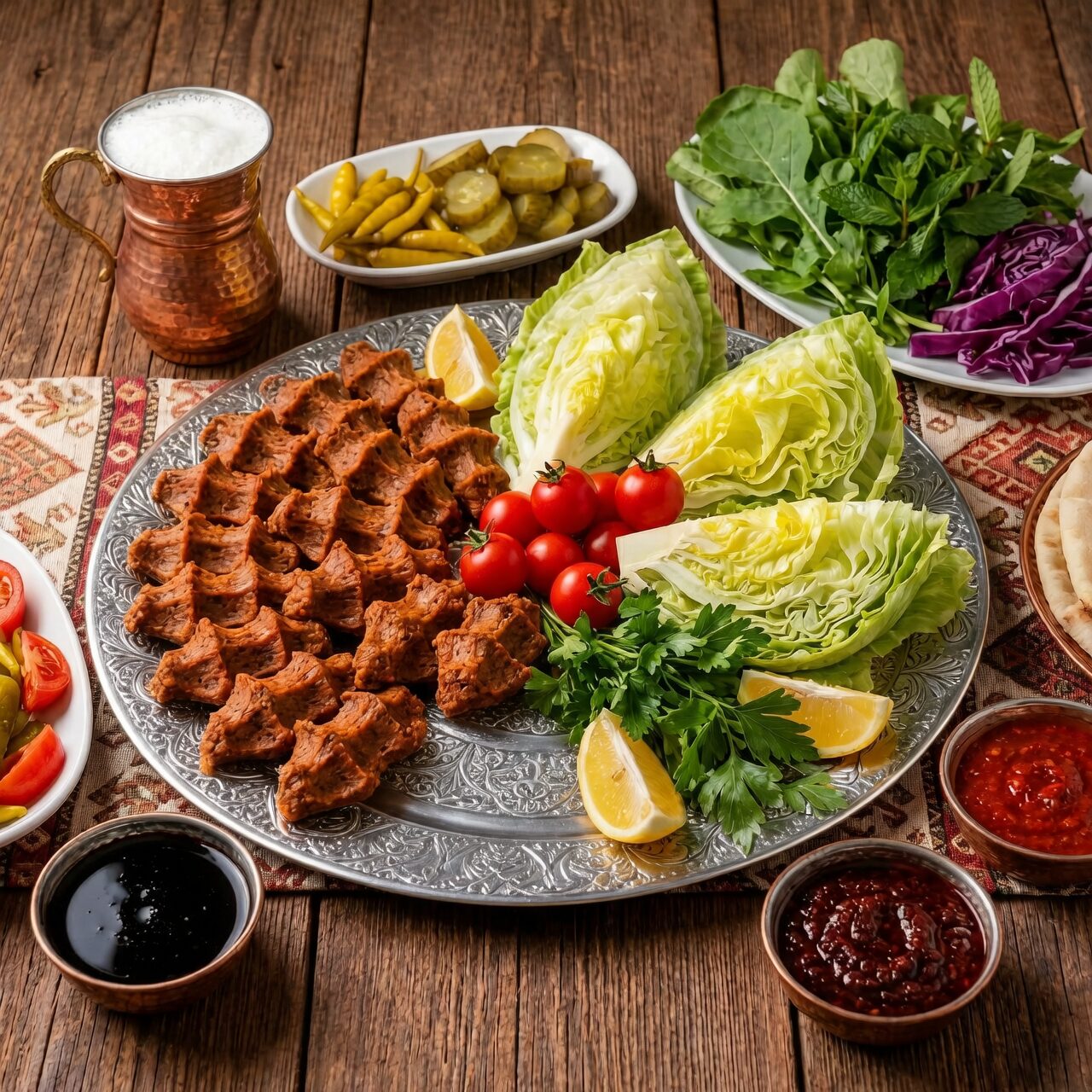 Yüksek Kalite Çelik Servis Tabağı - 34cm_10 Yüksek Kalite Çelik Servis Tabağı - 34cm - Görsel 1