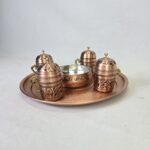 İşlemeli Tepsili Fİncan Set - 1