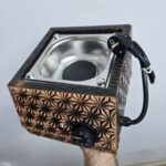 Bakır Kumda Kahve Makinesi - 21x24x15cm - Görsel 4