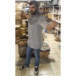 Antika Ortaçağ Alüminyum Halka Örgü Zincir Savaşçı Zırh