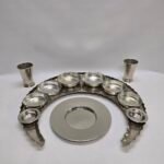 Beyaz Bakır Hilal Tepsi – Royal Thali Sunum Seti - 2 - Image 3
