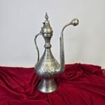 Kalem İşlemeli Beyaz Bakır İbrik -1 - Görsel 2