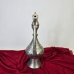 Kalem İşlemeli Beyaz Bakır İbrik -1 - Görsel 3