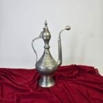 Kalem İşlemeli Beyaz Bakır İbrik -1 - Görsel 5