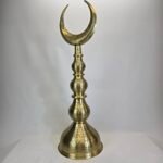 Kalem İşlemeli Pirinç Alem - Görsel 2