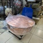 Büyük Derin Bakır Kavurma Tenceresi - 68cm