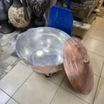 Büyük Derin Bakır Kavurma Tenceresi - 68cm - Görsel 2
