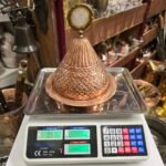 Kakma İşlemeli Yüksek Kapaklı Bakır Sahan -1