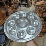 Kalaylı 8+1 Gözlü Bakır Meze Tepsisi