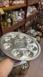 Kalaylı 8+1 Gözlü Bakır Meze Tepsisi - Görsel 2