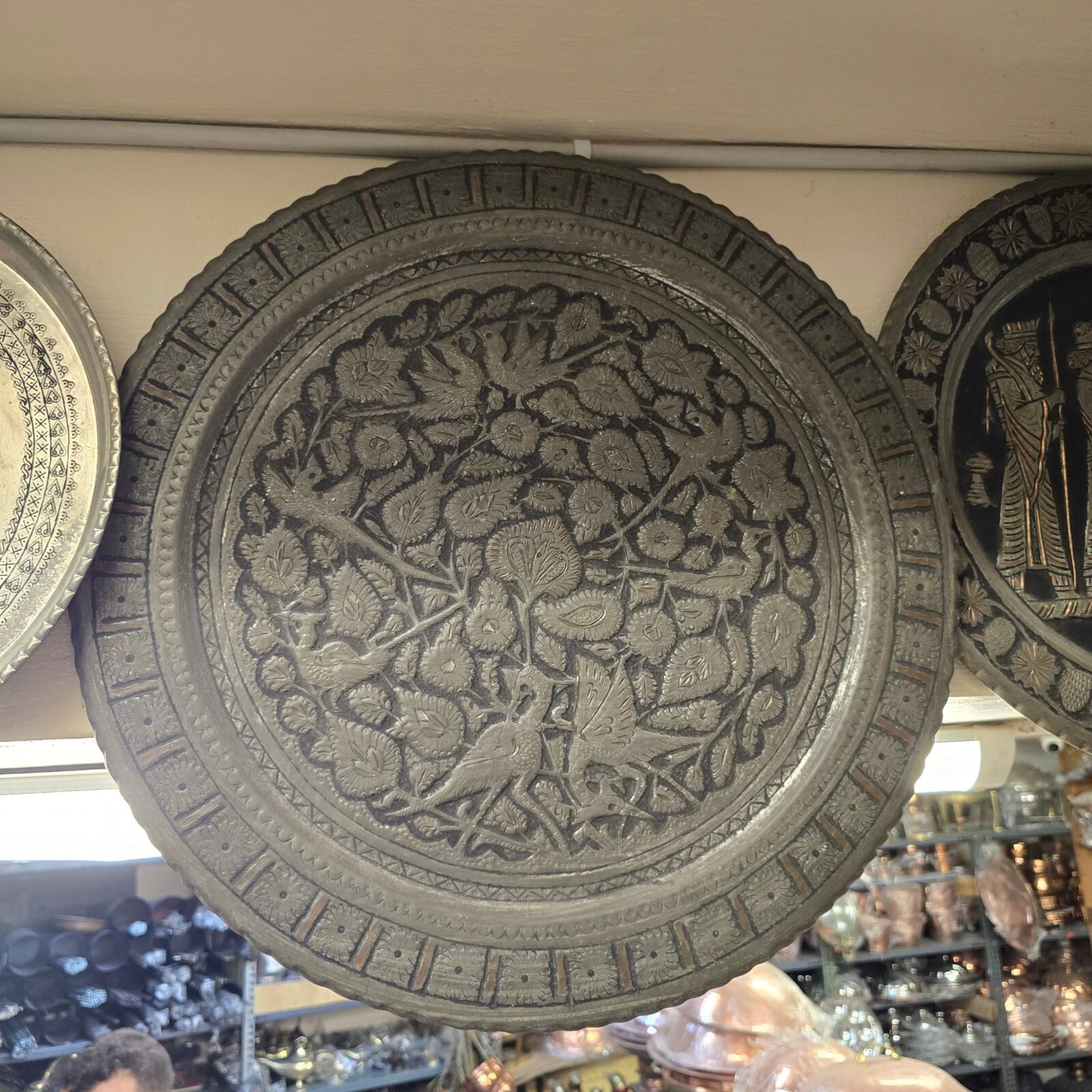 Bakır Hayat Ağacı Tablosu - 2_1 Bakır Hayat Ağacı Tablosu - 2 / 50cm - Görsel 1