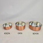 Bakır Köpek Su/Mama Kabı - Kalaylı
