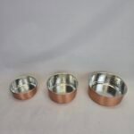 Bakır Köpek Su/Mama Kabı - Kalaylı - Görsel 6