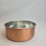 Bakır Köpek Su/Mama Kabı - Kalaylı - Görsel 8