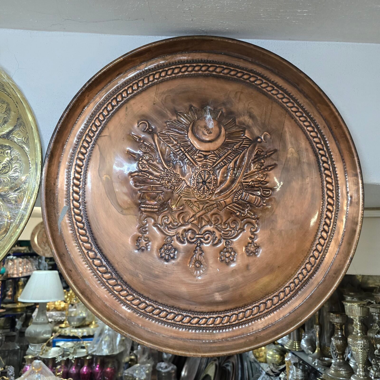 Bakır Osmanlı Tura Tablosu - 1_1 Bakır Osmanlı Tura Tablosu - 1 / 59cm - Görsel 1