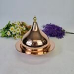 Yüksek Kapaklı Bakır Sahan - 20cm
