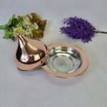 Yüksek Kapaklı Bakır Sahan - 20cm - Görsel 4
